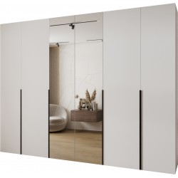 Szafa wysoka uchylna garderoba z półkami MOLTO 2 320 głębokość 52 cm wysokość 245,5 cm