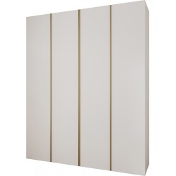 Szafa wysoka uchylna garderoba z półkami KONSO 1 200 głębokość 52 cm wysokość 245,5 cm