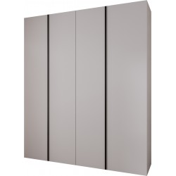 Szafa wysoka uchylna garderoba z półkami KONSO 1 210 głębokość 52 cm wysokość 245,5 cm