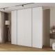 Szafa wysoka uchylna garderoba z półkami KONSO 1 220 głębokość 52 cm wysokość 245,5 cm