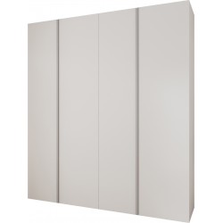 Szafa wysoka uchylna garderoba z półkami KONSO 1 220 głębokość 52 cm wysokość 245,5 cm