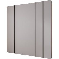 Szafa wysoka uchylna garderoba z półkami KONSO 1 230 głębokość 52 cm wysokość 245,5 cm