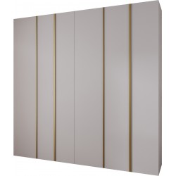 Szafa wysoka uchylna garderoba z półkami KONSO 1 250 głębokość 52 cm wysokość 245,5 cm