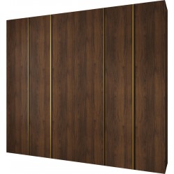 Szafa wysoka uchylna garderoba z półkami KONSO 1 280 głębokość 52 cm wysokość 245,5 cm