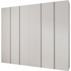 Szafa wysoka uchylna garderoba z półkami KONSO 1 290 głębokość 52 cm wysokość 245,5 cm