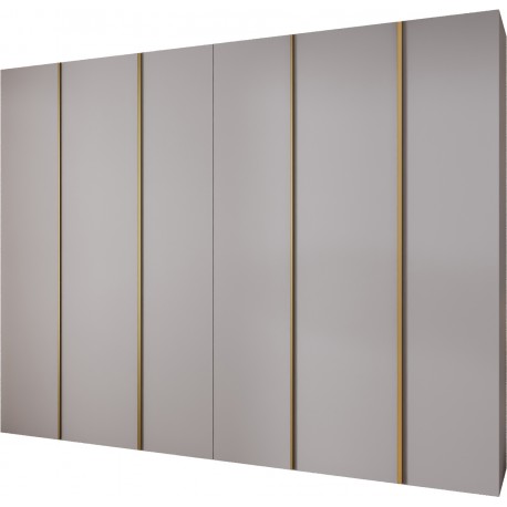 Szafa wysoka uchylna garderoba z półkami KONSO 1 320 głębokość 52 cm wysokość 245,5 cm