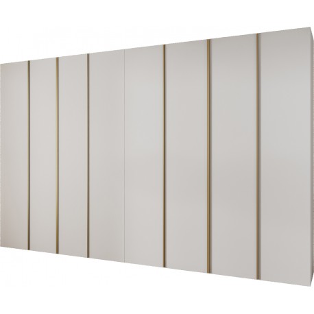 Szafa wysoka uchylna garderoba z półkami KONSO 1 390 głębokość 52 cm wysokość 245,5 cm