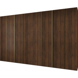 Szafa wysoka uchylna garderoba z półkami KONSO 1 400 głębokość 52 cm wysokość 245,5 cm