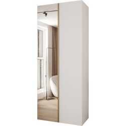 Szafa garderoba ubraniowa z półkami KONSO 2 100 głębokość 52 cm wysokość
