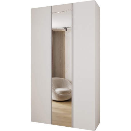 Szafa wysoka uchylna z lustrem garderoba z półkami KONSO 2 150 głębokość 52 cm wysokość 245,5 cm