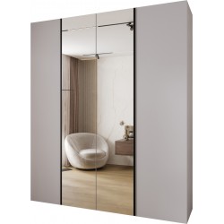 Szafa wysoka uchylna garderoba z półkami KONSO 2 210 głębokość 52 cm wysokość 245,5 cm