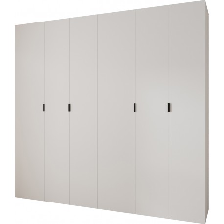 Szafa wysoka uchylna garderoba z półkami MAZE 1 260 głębokość 52 cm wysokość 245,5 cm