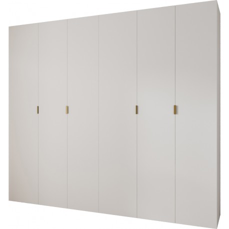 Szafa wysoka uchylna garderoba z półkami MAZE 1 280 głębokość 52 cm wysokość 245,5 cm