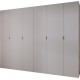 Szafa wysoka uchylna garderoba z półkami MOLTO 1 320 głębokość 52 cm wysokość 245,5 cm
