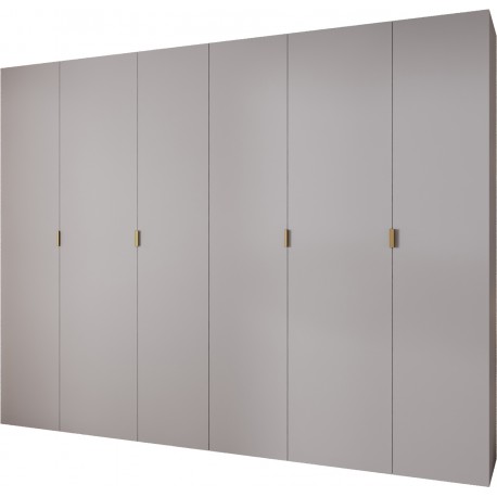 Szafa wysoka uchylna garderoba z półkami MAZE 1 320 głębokość 52 cm wysokość 245,5 cm
