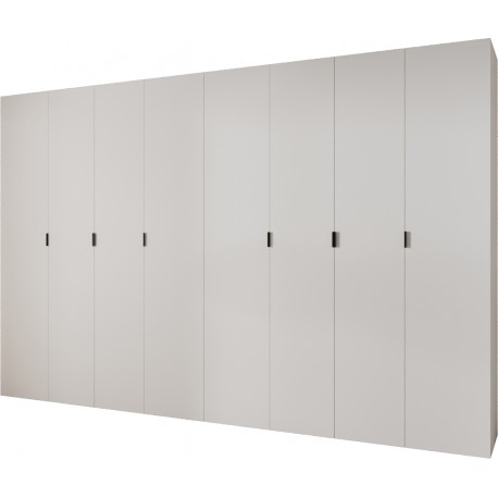 Szafa wysoka uchylna garderoba z półkami MAZE 1 380 głębokość 52 cm wysokość 245,5 cm