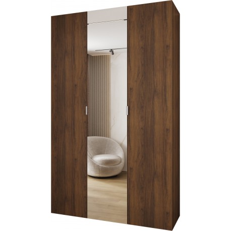Szafa wysoka uchylna z lustrem garderoba z półkami MAZE 2 150 głębokość 52 cm wysokość 245,5 cm