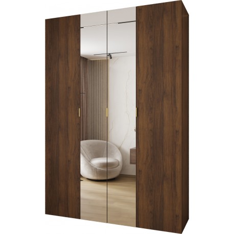 Szafa wysoka uchylna z lustrem garderoba z półkami MAZE 2 170 głębokość 52 cm wysokość 245,5 cm