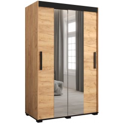 Szafa przesuwna garderoba Bergamo T1 120 z lustrem i półkami