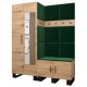 Garderoba z szafą i lustrem, meble do przedpokoju, panele tapicerowane ARTIN 14
