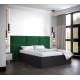 Łóżko do sypialni 160x200 cm, zagłowie tapicerowane, panele BELLA wzór 2 84x42