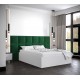 Łóżko do sypialni 140x200 cm, zagłowie tapicerowane, panele BELLA wzór 4 42x42