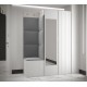 Garderoba frezowana z lustrem, meble do przedpokoju, panele tapicerowane PANAMA 13