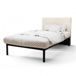 Łóżko do sypialni 120x200 cm samonośny stelaż metalowy LACHTI wzór 5