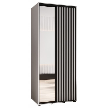 Szafa przesuwna z lustrem Sapporo 2 100 głębokość 60 cm wysokość 205,2 cm