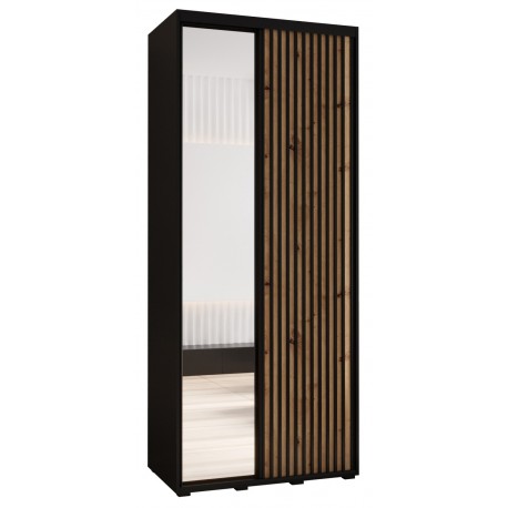 Szafa przesuwna z lustrem Sapporo 2 120 głębokość 60 cm wysokość 205,2 cm