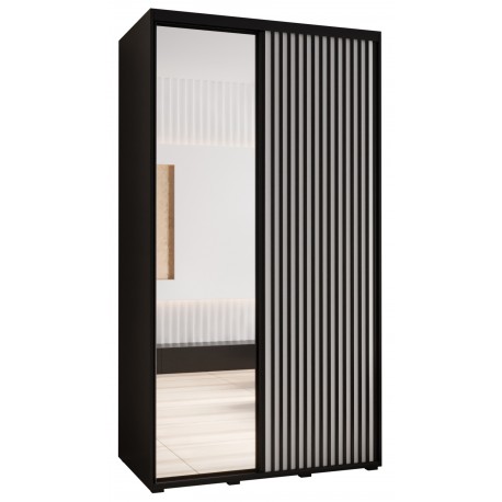 Szafa przesuwna z lustrem Sapporo 2 130 głębokość 60 cm wysokość 205,2 cm