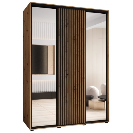 Szafa przesuwna z lustrem Sapporo 2 170 głębokość 60 cm wysokość 205,2 cm