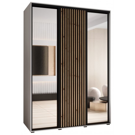 Szafa przesuwna z lustrem Sapporo 2 180 głębokość 60 cm wysokość 205,2 cm