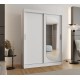 Szafa przesuwna garderoba z lustrem do salonu LUCY 150 artisan, biały, czarny, kaszmir, sonoma