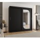 Szafa przesuwna garderoba z lustrem do przedpokoju LUCY 200 artisan, biały, czarny, kaszmir, sonoma