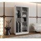 Szafa przesuwna garderoba z lustrem do salonu SPOTI 100 artisan, biały, czarny, kaszmir, sonoma