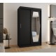 Szafa przesuwna garderoba z lustrem do salonu ROSSA 120 artisan, biały, czarny, kaszmir, sonoma