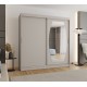 Szafa przesuwna garderoba z lustrem do przedpokoju ROSSA 200 artisan, biały, czarny, kaszmir, sonoma