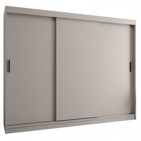 Szafa przesuwna garderoba z drążkiem RUBINO T 250 kaszmir orzech warmia