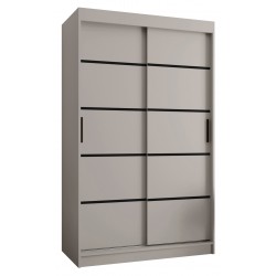 Szafa przesuwna garderoba z drążkiem RUBINO V1 120 kaszmir