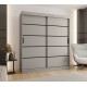 Szafa przesuwna garderoba z drążkiem RUBINO V1 180 kaszmir