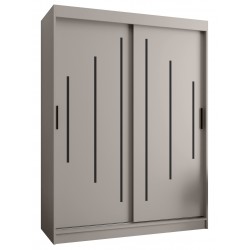 Szafa przesuwna garderoba z drążkiem RUBINO Y 150 kaszmir