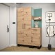 Garderoba z szafą, meble do przedpokoju, panele tapicerowane ARTIN 6