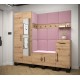 Garderoba z szafą, meble do przedpokoju, panele tapicerowane ARTIN 13