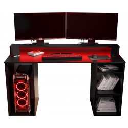 Biurko gamingowe z oświetleniem LED RGB GAMER 1